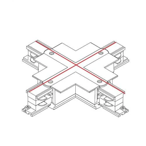 Коннектор для трехфазной трековой системы X-образный Nowodvorski Ctls Power White 8678