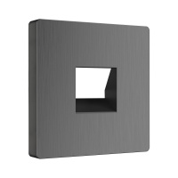 W1192004/ Электроустановочные изделия - Накладка для телефонной розетки RJ-11 (графит рифленый)