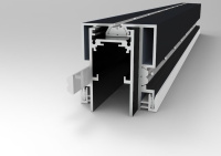 ST003.429.02 Профиль для SKYLINE 48 с демпф. системой в натяжной потолок (ПВХ+ТКАНЬ) ST-Luce Черный SKYLINE 48