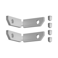 Соединитель L-образный Угловой Вертикальный Для Арт.135319-135328 (2 Шт. В Комплекте) Flum Lumfer For Novotech, Серебристый (Novotech, 135329)